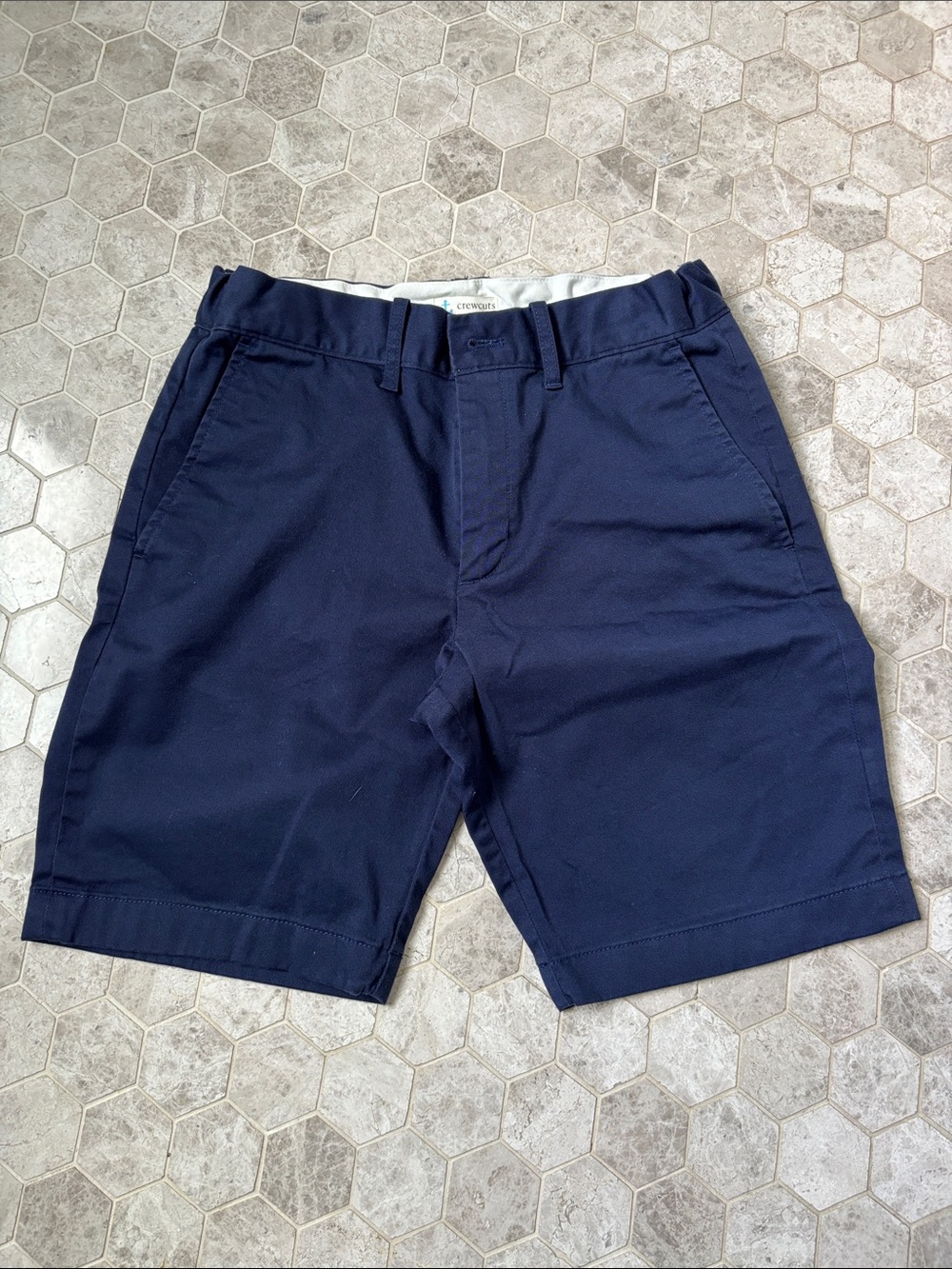 J. Crew Navy Flat-Front Boy’s Chino Shorts